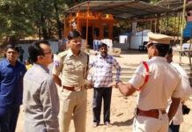 శివరాత్రి జాతర ఏర్పాట్లను పరిశీలించిన: డిసీపీ