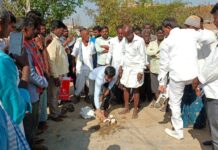 సీసీ రోడ్ల నిర్మాణానికి భూమి పూజ