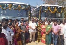 నూతన బస్సులను ప్రారంభించిన: ఎమ్మెల్యే