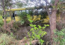 నిర్లక్ష్యంగా పాఠశాల బస్సును నడిపిన డ్రైవర్