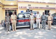 నేరాల నియంత్రణకు ఇంటర్సెప్టర్ పోలీస్ వాహనాన్ని ప్రారంభించిన: జిల్లా ఎస్పీ అఖిల్