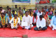 గ్రామపంచాయతీ కార్మికులకు సంఘీభావం.