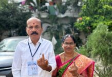 సంగారెడ్డి లో ఓటు హక్కు వినియోగించుకున్న: చింత ప్రభాకర్
