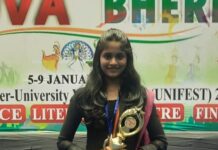 జాతీయ స్థాయి డాన్స్ పోటీలకు కెఎల్ యు విద్యార్ధిని ఎంపిక.