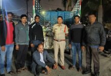 సింగరేణి కాపర్ వైర్ దొంగలను పట్టుకున్న పోలీసులు